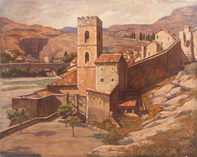 JEAN CHARLES DUVAL (1880-1963), « Entrevaux : Les fortificat…