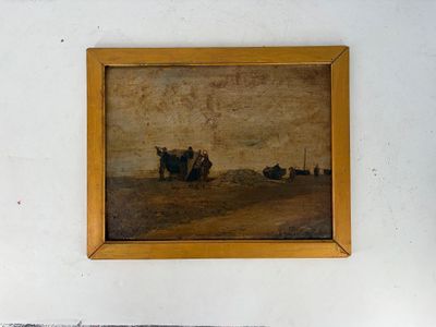 a picture of a painting on the wall of a room