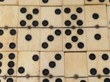 a lot of dominos that are on the table