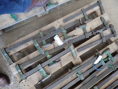 many pieces of metal that are on the floor