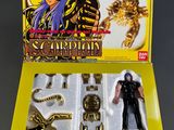 a close up of a toy figure in a box on a table