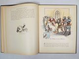 an open book with a picture of a group of people on it