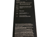 a close up of the back of a black box
