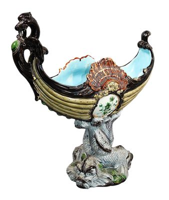 Ecole de TOURS, XIXème, attribué à - COUPE en barbotine en f…