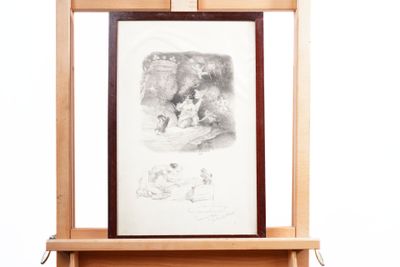 a picture of a picture hanging on a wall