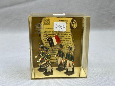 C.B.G MIGNOT - Flanqueurs de la Garde, quatre figurines en p…