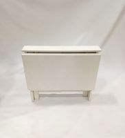 Table en bois stratifié blanc à deux abattants , les abattan…