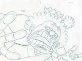 dessin d'un personnage de bande dessinée arborant un large sourire