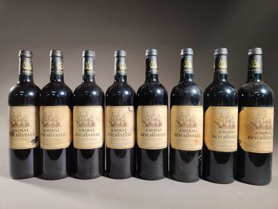 six bouteilles de vin alignées sur une table