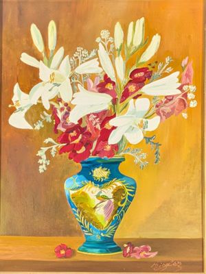 ZIEGLER (Bernard) "Vase de fleurs" hsp, sbd, 61x46