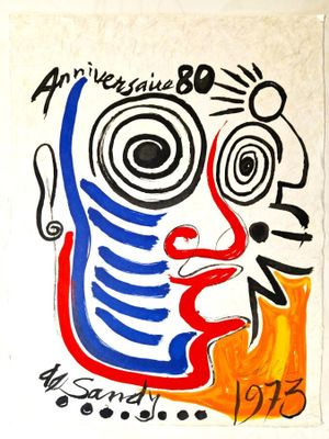 Alexandre Calder (1898-1973) - Anniversaire 80 de Sandy.