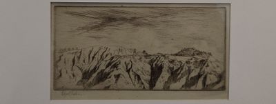 Edgar CHAHINE (1874-1947). Il Monte Oliveto Maggiore, vue su…