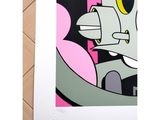 a picture of a picture of a robot on the wall