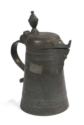 a black coffee pot with a lid on a white surface