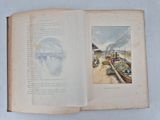 an open book with a picture of a boat on it