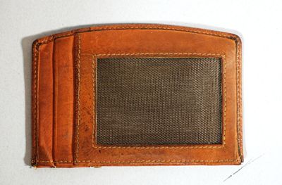 MARTINELLI Porte carte en cuir marron