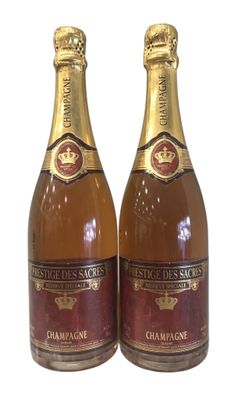 2 bouteilles CHAMPAGNE PRESTIGE DES SACRES - RESERVE SPECIAL…