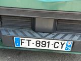 a close up of a car with a license plate on it