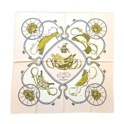 a picture of a handkerchief with a picture of a teapot and other items