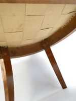 Fauteuil gondole de bureau en acajou à enroulements, pieds s… (photo 6)