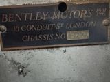 a plaque on the side of a machine that says bentley motors ltd