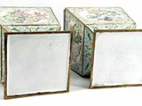 these are two boxes that are sitting side by side on a white surface