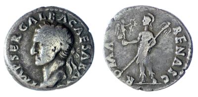 a silver coin with an image of a man on it