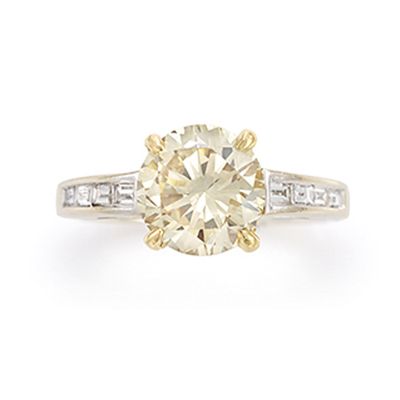 une bague en diamant à une seule pierre, par van cleef