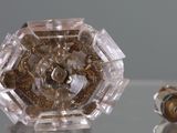 a glass object that is sitting on a table