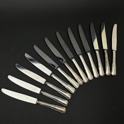 ARGENTAL, modèle Autun Suite de douze couteaux de table en m… - Photo 1