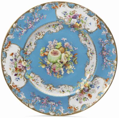 Assiette EN Porcelaine Russe DU Service Mikhailovsky