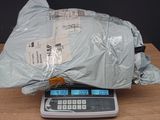 a bag of food on top of a scale on a table