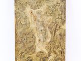 une image représentant un tableau où l'on voit une femme debout dans une forêt