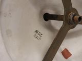 a close up view of a toilet bowl with the lid down