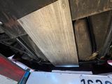 a close up view of the underside of a truck