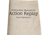 an instruction manual for action replay for sony playstation