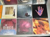 a lot of music cds on the table
