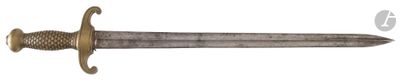 an image of a close up of a sword on a white background