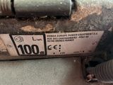 a close up of a label on a machine