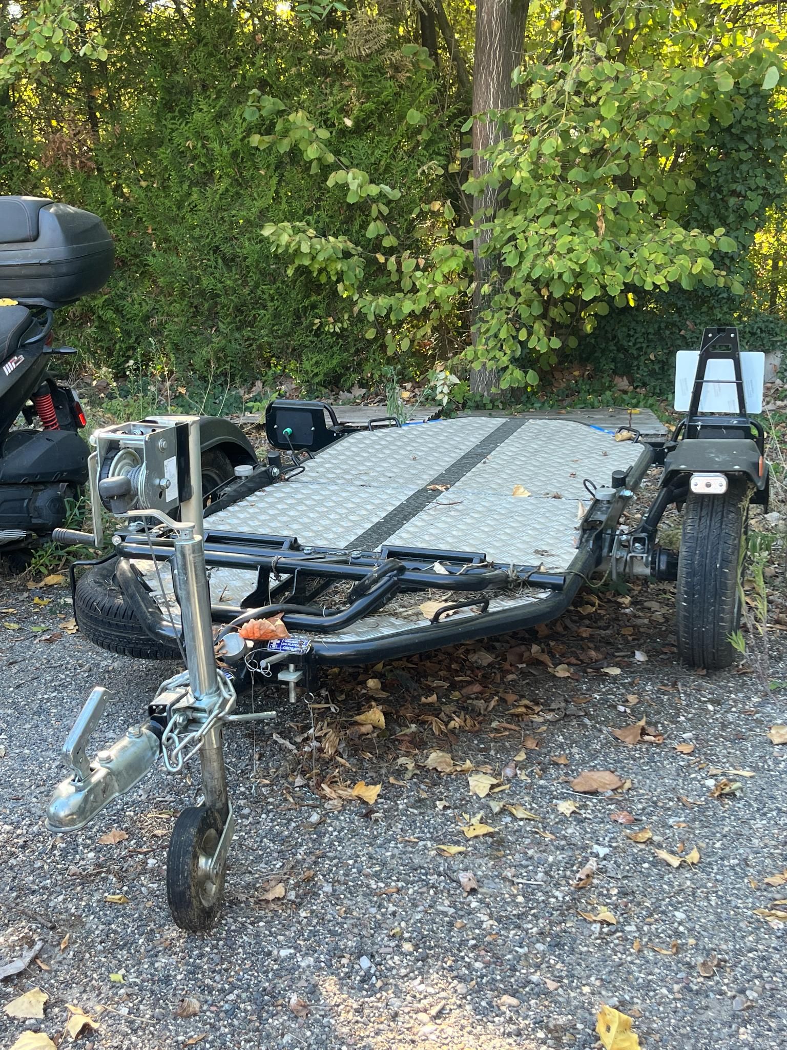 REMORQUE PORTE-MOTO de marque COCHET type TB-600NF