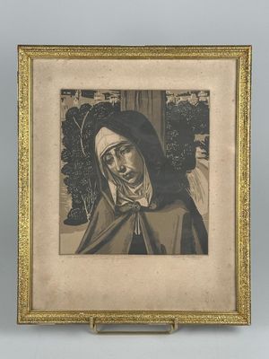 Jacques BELTRAND (1874-1977). "Mater Dolorosa". Epreuve d'ar…