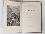 an open book with a picture of a man on a horse in the middle of it