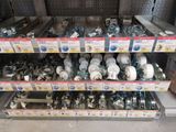many different types of wheels on the shelves in the store