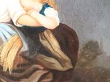a painting of a woman holding a child in her arms