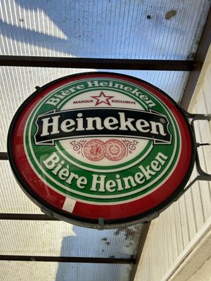 Publicité étendard Heineken rétroéclairant 70x70