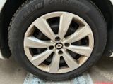 a close up of a tire on the ground