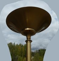 Lampadaire en laiton. H. 178 cm (usures) (photo 2)