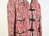 a pink and black tweed jacket on a mannequin mannequin mannequin mannequin mannequin mannequin mannequin mannequin