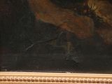a picture of a painting of a bird on a branch