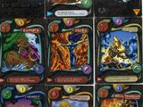a close up of a bunch of cards on a table